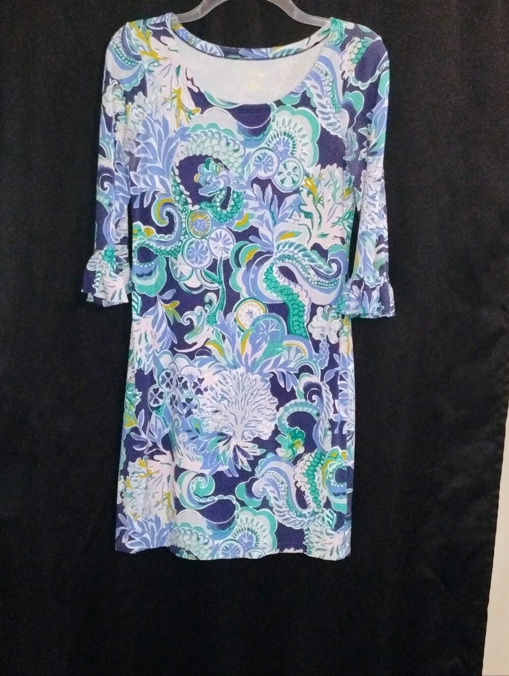 Lilly Pulitzer women’s ruffle-sleeve knit dress, size XS